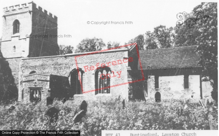 Photo of Buntingford, Layston Church c.1955
