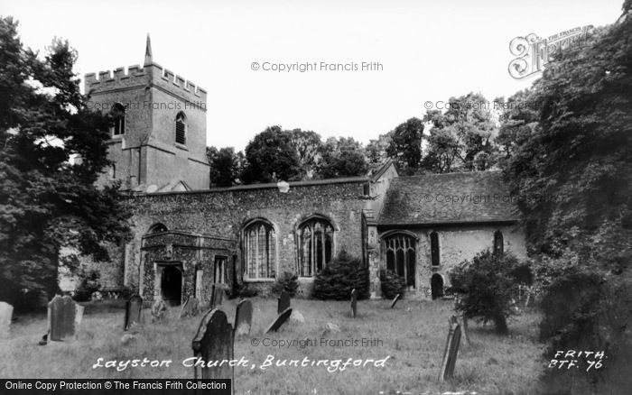 Photo of Buntingford, Layston Church c.1965
