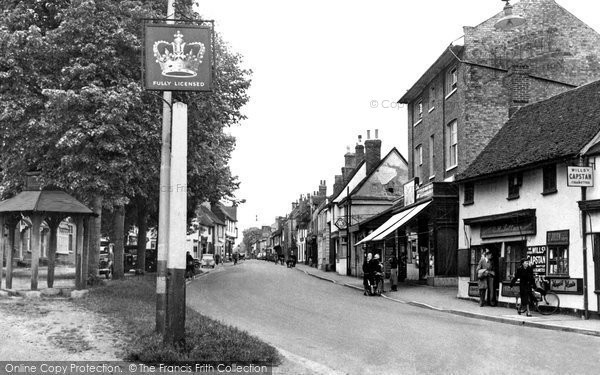 Photo of Buntingford, Market Hill c.1955