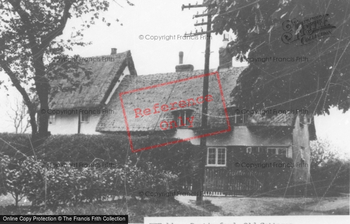 Photo of Buntingford, Old Cottages c.1955