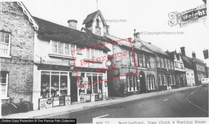 Photo of Buntingford, The Clock And Posting House c.1965