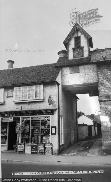 Photo of Buntingford, Town Clock And Posting House c.1965
