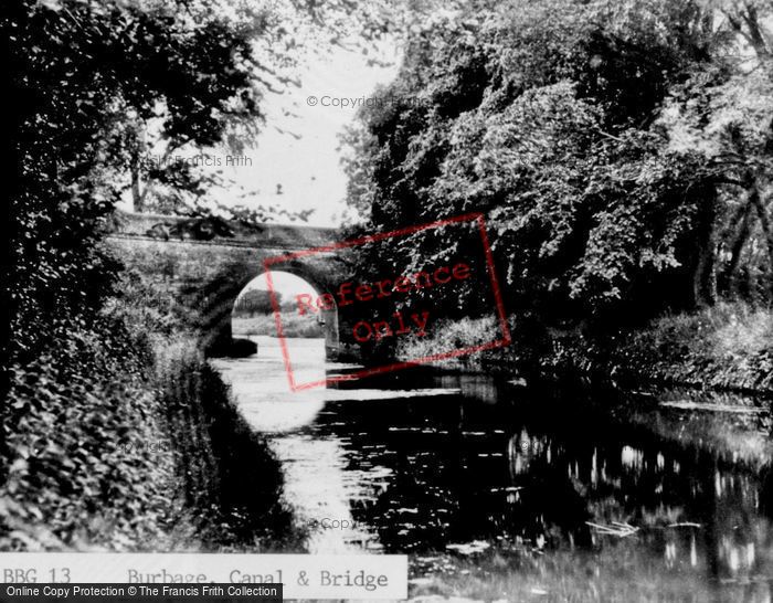 Photo of Burbage, Canal And Bridge c.1955