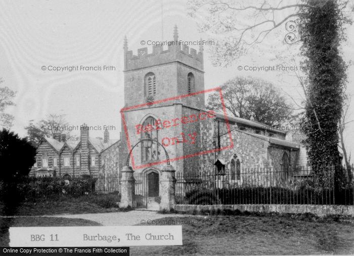 Photo of Burbage, The Church c.1955