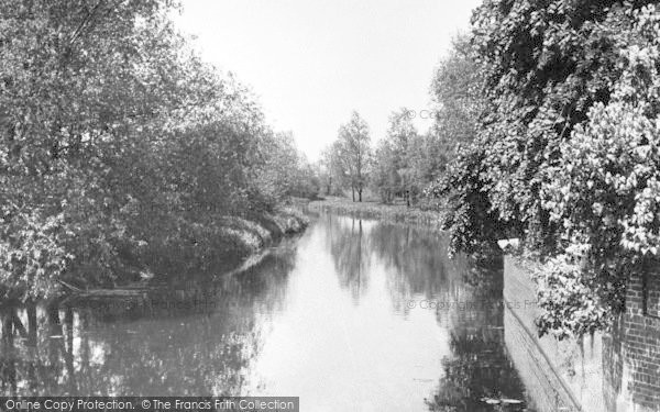 Photo of Bures, River Stour c.1955