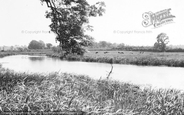 Photo of Bures, The River Stour c.1955
