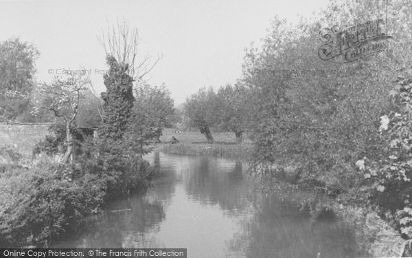 Photo of Burford, River Windrush c.1955