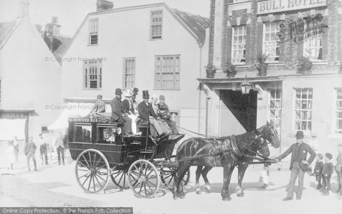 Photo of Burford, The Horse Drawn Bus 1889