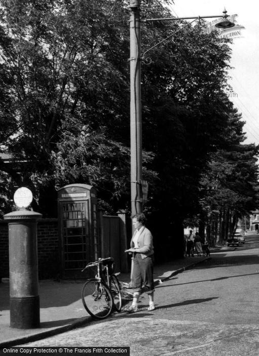 Photo of Burgess Hill, A Woman On Church Road c.1955