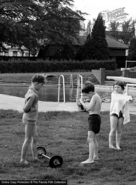 Photo of Burgess Hill, Children Weight Training c.1960
