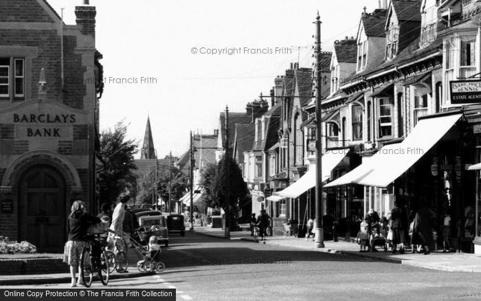 Photo of Burgess Hill, Crossing Church Road c.1960