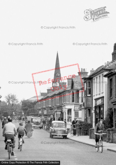 Photo of Burgess Hill, Cyclists, Church Road c.1960