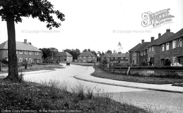 Photo of Burgess Hill, Denham Road c.1955