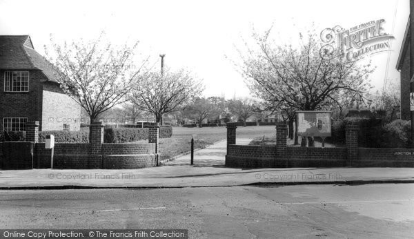 Photo of Burgess Hill, Entrance To Recreation Ground c.1965