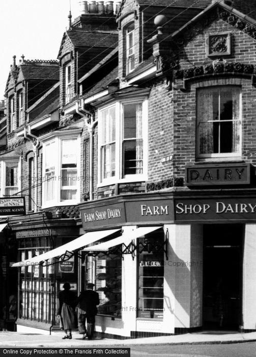 Photo of Burgess Hill, Farm Shop Dairy, Church Road c.1960