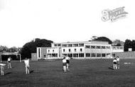 Girls Playing Hockey, Oakmeeds School c.1960, Burgess Hill