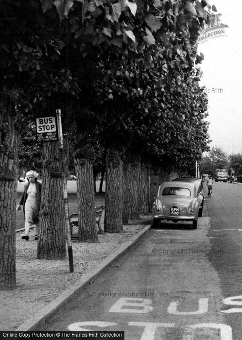 Photo of Burgess Hill, Lower Church Road Bus Stop c.1960