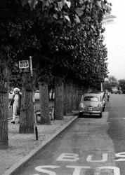 Lower Church Road Bus Stop c.1960, Burgess Hill