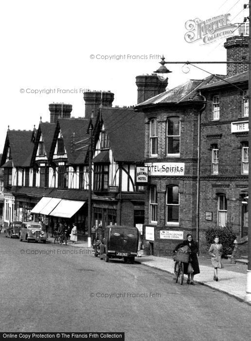 Photo of Burgess Hill, Shops And Railway Hotel, Station Road 1950