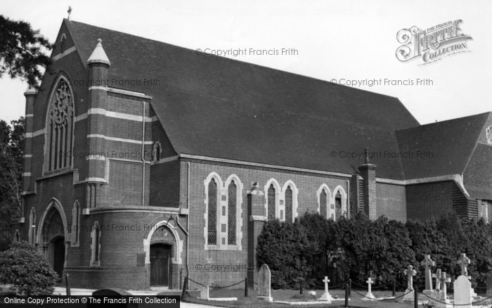Photo of Burgess Hill, St Andrew's Church c.1955