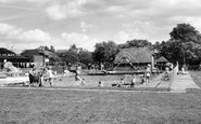 Burgess Hill, St John's Park and Swimming Pool c1960