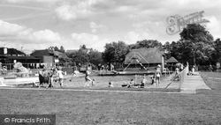 Burgess Hill, St John's Park and Swimming Pool c1960