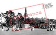St John The Evangelist's Church From The Park c.1960, Burgess Hill