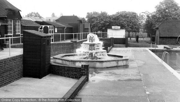 Photo of Burgess Hill, The Fountain, St John's Park c.1960