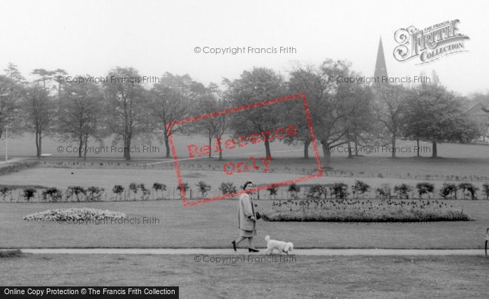 Photo of Burgess Hill, The Park, Walking The Dog c.1965