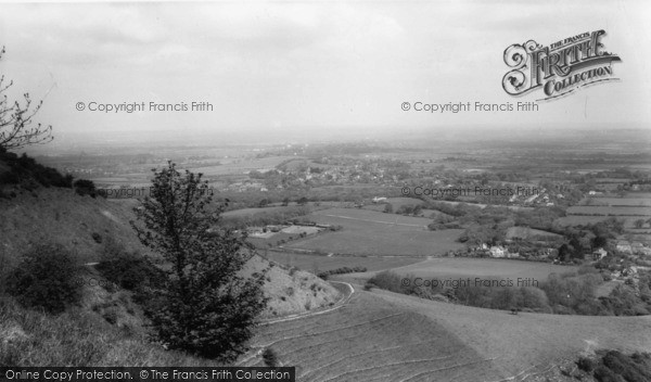 Photo of Burgess Hill, View From Ditchling Beacon c.1965