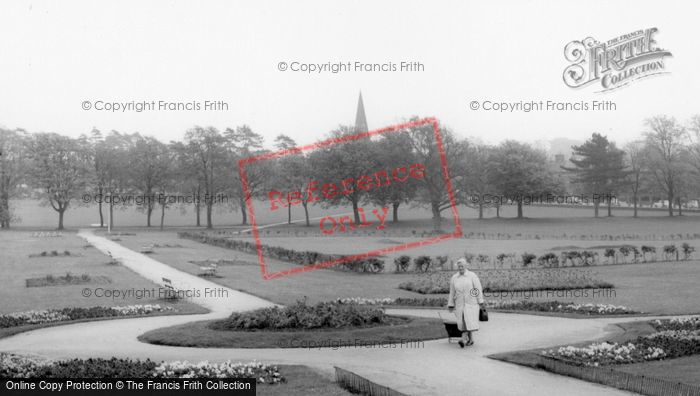 Photo of Burgess Hill, Walking Through The Park c.1965