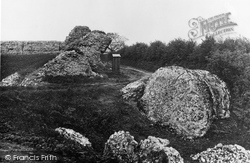 Breach In The Castle Wall c.1931, Burgh Castle