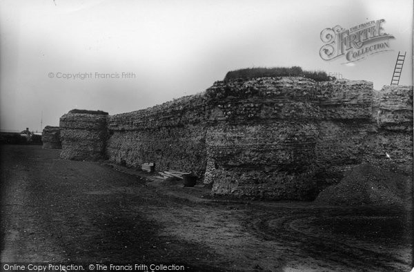 Photo of Burgh Castle, Castle Ruins, Roman Wall c.1931