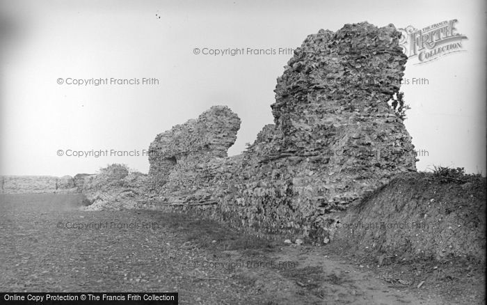Photo of Burgh Castle, Castle Wall Ruins c.1931