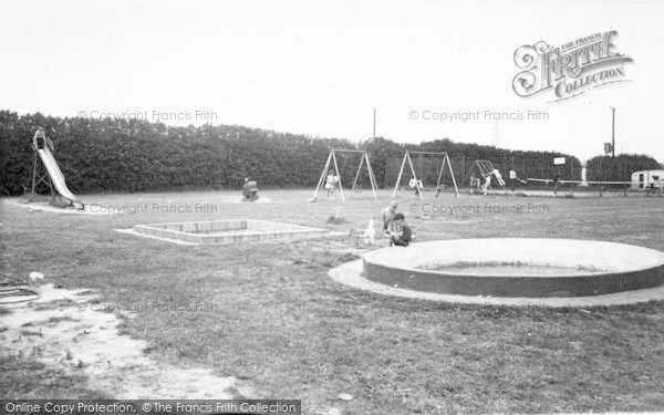 Photo of Burgh Castle, Cherry Farm Caravan Park, Children's Playground And Tennis Courts 1968