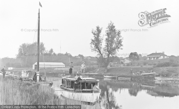 Photo of Burgh Castle, Evening On The River c.1931