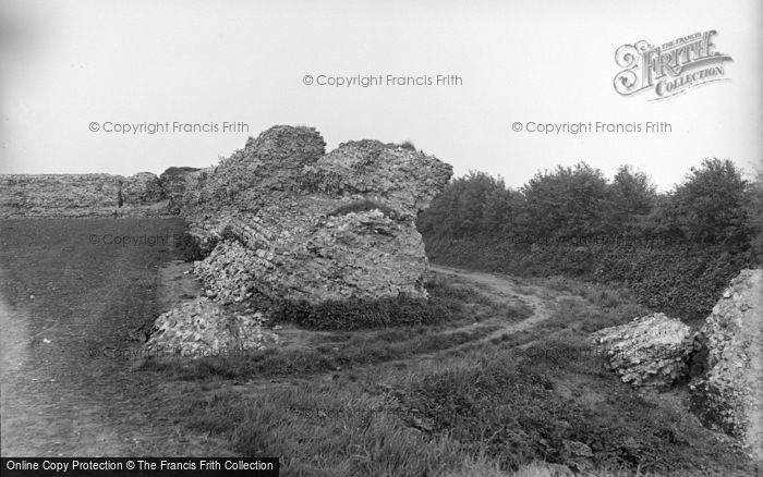 Photo of Burgh Castle, The Castle Wall c.1931