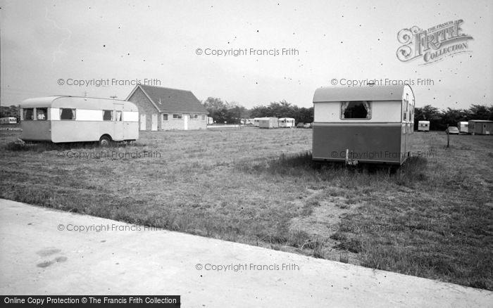 Photo of Burgh Castle, Top Field, Cherry Farm Holiday Park 1968