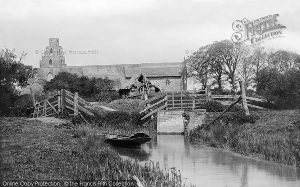 Photo of Burgh St Peter, from River Waveney 1893