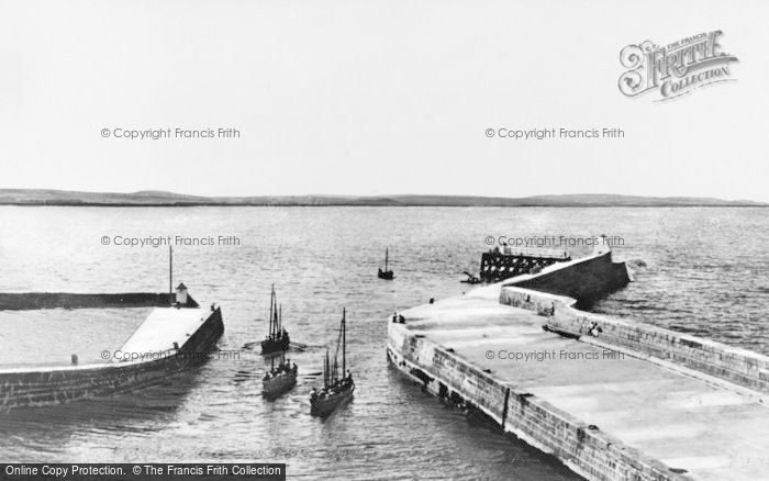 Photo of Burghead, Entrance To The Harbour c.1930