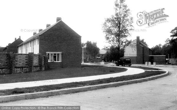 Photo of Burghfield Common, Benhams Firs Estate c.1955