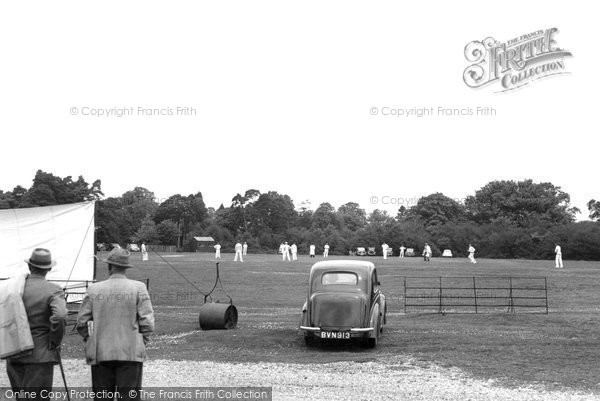 Photo of Burley, Cricket Pitch c.1955