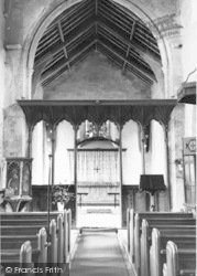 St Margaret's Church, Interior c.1955, Burnham Norton