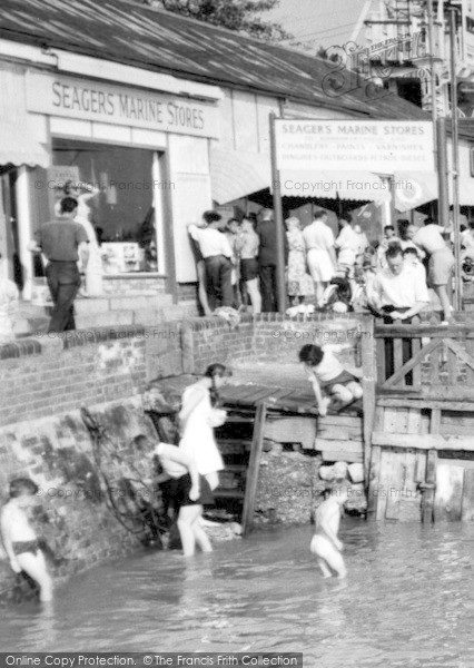 Photo of Burnham On Crouch, Going Into Water,  The Quay c.1960