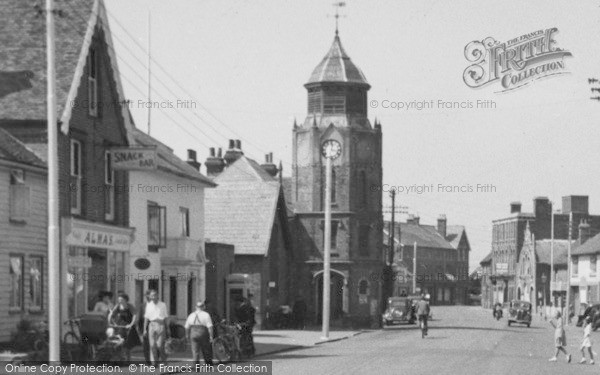 Photo of Burnham On Crouch, High Street And Clock Tower c.1950