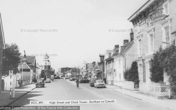 Photo of Burnham On Crouch, High Street And Clock Tower c.1960