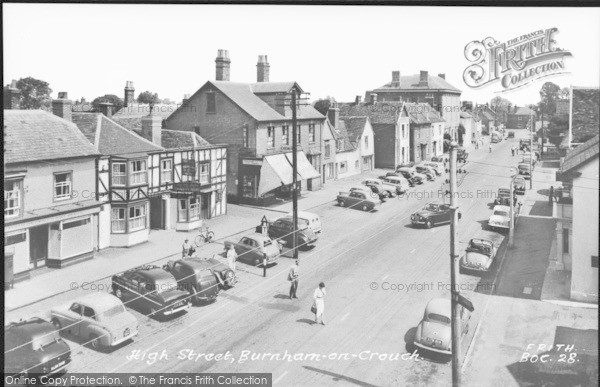 Photo of Burnham On Crouch, High Street c.1955
