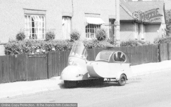 Photo of Burnham On Crouch, Motorscooter And Sidecar c.1960