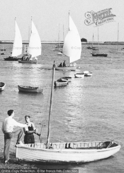 Photo of Burnham On Crouch, Sailboats c.1960