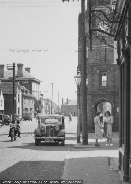 Photo of Burnham On Crouch, Women Beside The Clock Tower c.1950